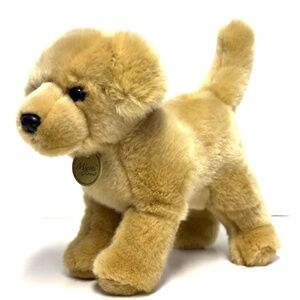Aurora - Miyoni Realistic Standing Golden Labrador Puppy Dog / Animal Plush Toy